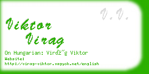 viktor virag business card